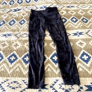 Black Camo Lululemon Leggings size 2